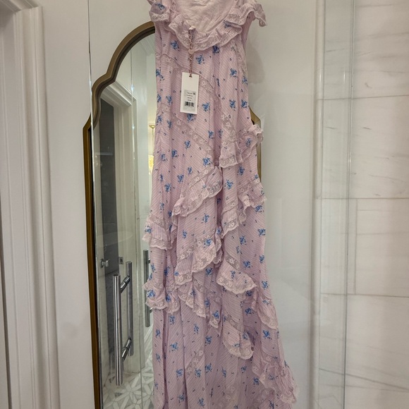 LoveShackFancy Pink and Blue Patterned Dress - Picture 2 of 5